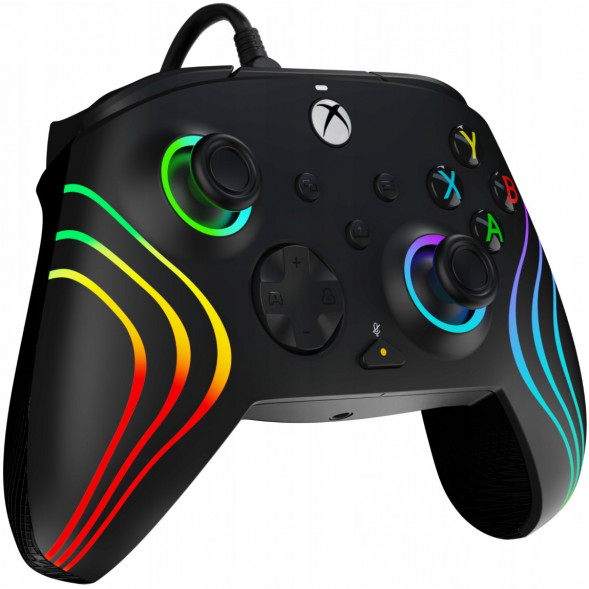 Геймпад проводной PDP для Xbox Afterglow Wave, Black в Чите