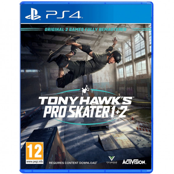 Игра Tony Hawk&amp;#039;s Pro Skater 1 + 2 [PS4, английская версия] в Чите