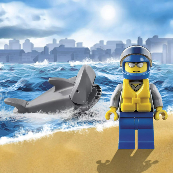 Конструктор LEGO City 60011 Спасение сёрфингиста в Чите