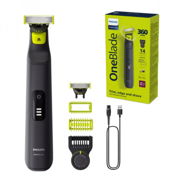 Триммер Philips QP6542/15 OneBlade 360 Pro Face + Body в Чите