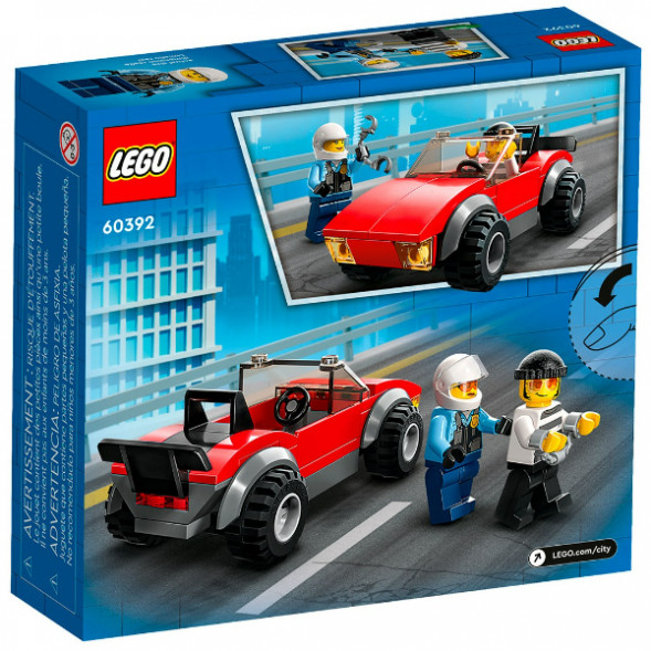 Конструктор LEGO City 60392 Полицейская погоня на байке в Чите