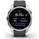 Умные часы Garmin Fenix 7s серебристый с графитовым силиконовым ремешком 010-02539-01 в Чите