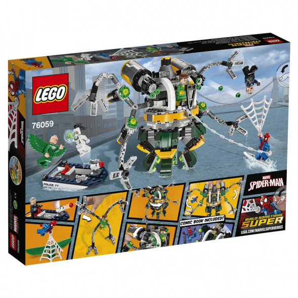 Конструктор LEGO Super Heroes 76059 Человек-паук: в ловушке Доктора Осьминога в Чите