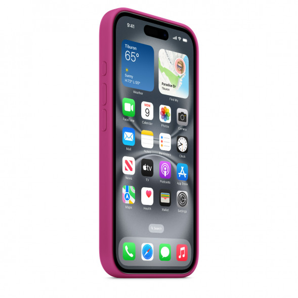 Чехол Apple для iPhone 16 Silicone MagSafe, Fuchsia (MYY53ZM/A) в Чите