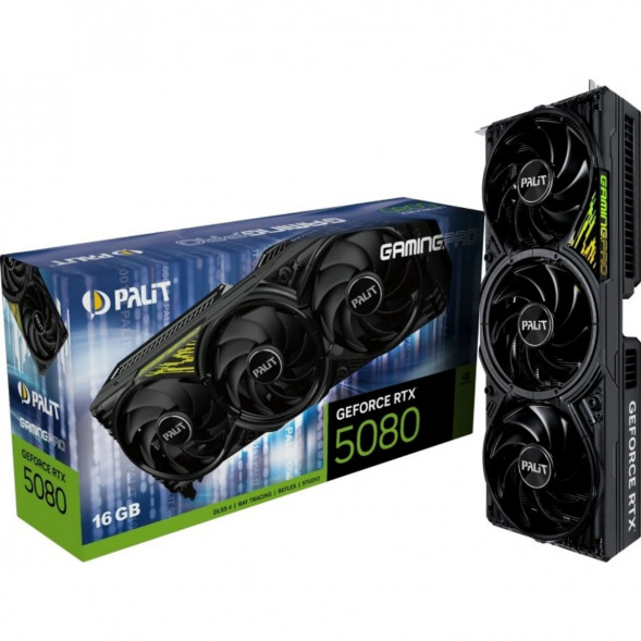 Видеокарта NVIDIA GeForce RTX 5080 Palit GamingPro V1 16GB (NE75080019T2-GB2031Y) в Чите