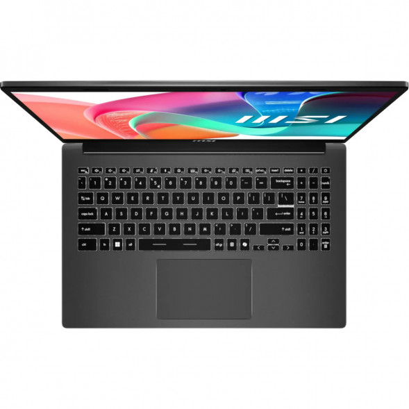 Ноутбук MSI Modern 15 F1MXG-1279XRU (15.6&amp;quot;, IPS, Intel Core 7 120U 1.4ГГц, 10 ядер, 16ГБ DDR5, 512ГБ SSD, Intel Graphics, без ОС), серый в Чите