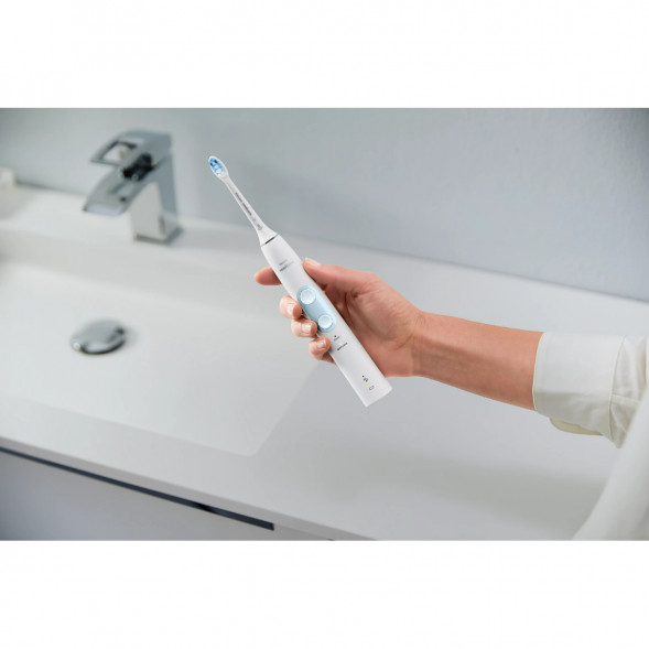 Электрическая звуковая зубная щетка Philips Sonicare ProtectiveClean 4500, White в Чите