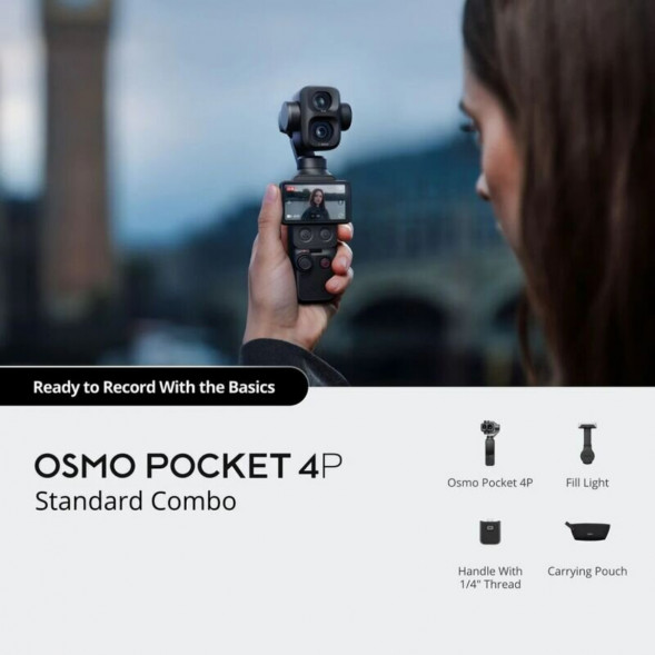 Экшн-камера DJI Osmo Pocket 4P Standart Combo, чёрный в Чите