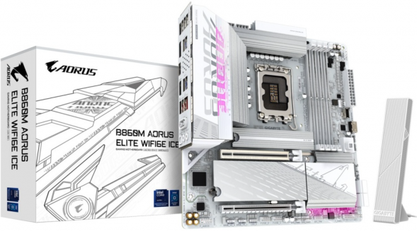 Материнская плата Gigabyte B860M AORUS ELITE WIFI6E ICE (LGA1851, mATX) в Чите