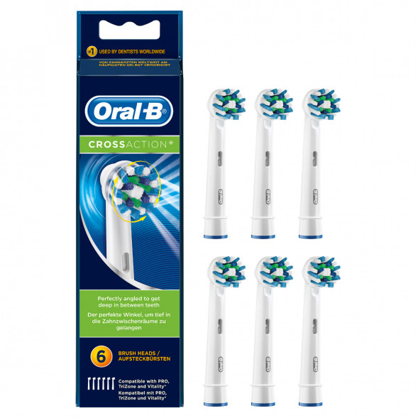 Насадки на зубные щетки Oral-B Cross Action, 6 шт. в Чите