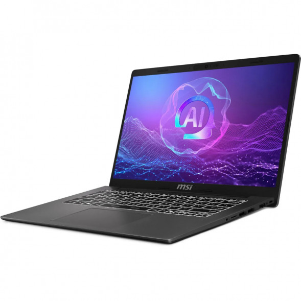 Ноутбук MSI Modern A14 AI+ F3HMG-041XRU (14&amp;quot;, IPS, AMD Ryzen AI 5 330 2ГГц, 4 ядра, 16ГБ DDR5, 512ГБ SSD, AMD Radeon 820M, без ОС), серый в Чите