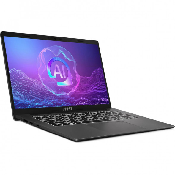 Ноутбук MSI Modern A14 AI+ F3HMG-041XRU (14&amp;quot;, IPS, AMD Ryzen AI 5 330 2ГГц, 4 ядра, 16ГБ DDR5, 512ГБ SSD, AMD Radeon 820M, без ОС), серый в Чите