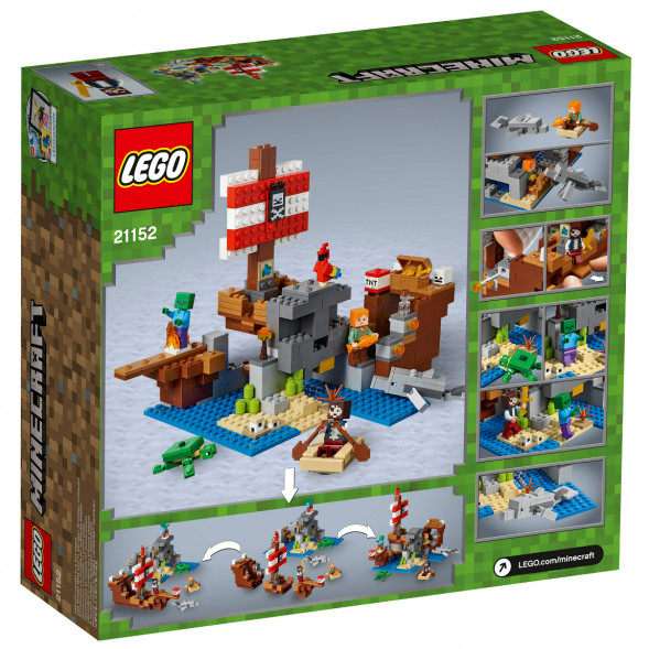 Конструктор LEGO Minecraft 21152 Приключения на пиратском корабле в Чите