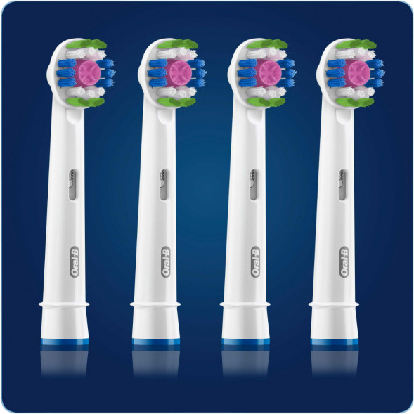 Насадки на зубные щетки Oral-B 3D White, 4 шт. в Чите