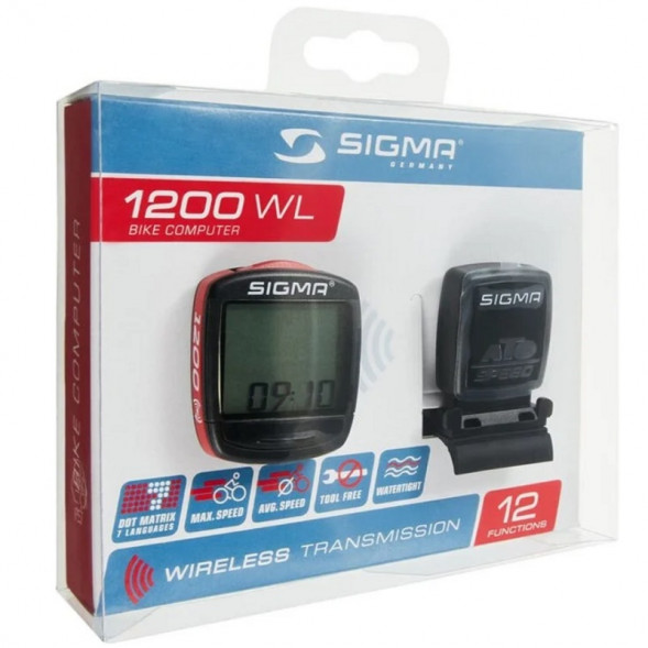 Велокомпьютер беспроводной 12 функций Sigma BC 1200 WL в Чите