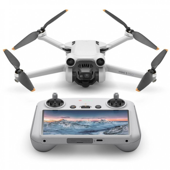 Квадрокоптер DJI Mini 3 Pro (DJI RC), серый в Чите