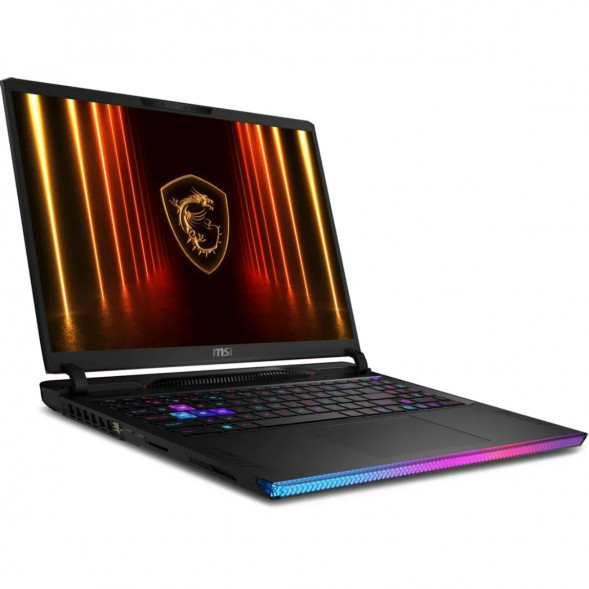 Ноутбук MSI Raider 16 HX AI A2XWHG-814XRU (16&amp;quot;, IPS, Intel Core Ultra 7 255HX 2.4ГГц, 20 ядер, 32ГБ DDR5, 1ТБ SSD, NVIDIA GeForce RTX 5070 Ti 12 ГБ, FreeDOS), черный в Чите