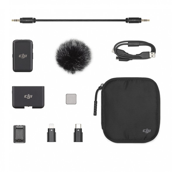Комплект беспроводных микрофонов DJI MIC (1TX + 1RX), черный в Чите