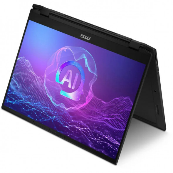 Ноутбук трансформер MSI Summit 16 AI Evo A2HMTG-057RU (16&amp;quot;, IPS, Intel Core Ultra 7 255H 2ГГц, 16 ядер, 16ГБ LPDDR5, 1ТБ SSD, Intel Arc 140T, Windows 11 Home), черный в Чите